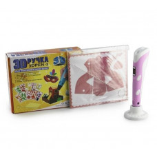 3D ручка с дисплеем, PLA нитями и трафаретами 3D PEN-3