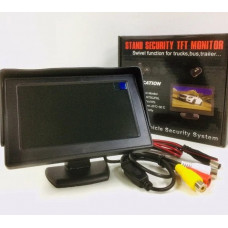Автомобильный дисплей LCD 4.3" для двух камер HLV 043Е/1309 Black