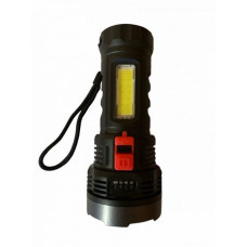 Фонарь ручной аккумуляторный L-822 зарядка micro USB, с боковой подсветкой