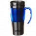Термокухоль A-PLUS 450 мл з ручкою. Термос з нержавіючої сталі. Синій (1621)