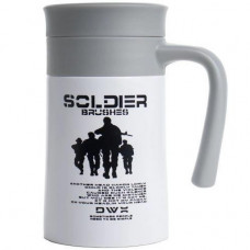 Термокухоль Stenson Army MT-3893 з ситечком 520 мл. Білий