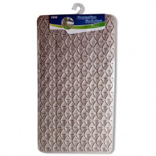 Антиковзний масажний Килимок у ванну та душову WW00590 Relief 38х67см. Бежевий.