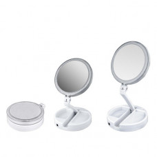 Дзеркало косметичне з підсвічуванням myFoldAway MIRROR JG-988 Біле