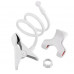 Універсальний гнучкий тримач для телефона з прищіпкою (1660) Білий