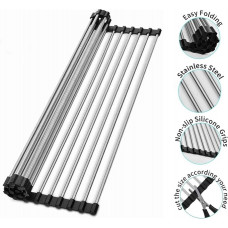 Сушарка для посуду на мийку (wash basin dryer) 36х22 Чорний (7381)