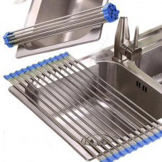 Сушарка для посуду на мийку (wash basin dryer) Синій 36х22 (7381)