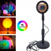 Світильник проекційний Sunset Lamp RGB з пультом на штативі USB проектор атмосферна лампа різнокольорова (228)
