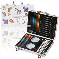 Набір для малювання та творчості Art Set Wood Inspire Children У валізі 48шт (4559)