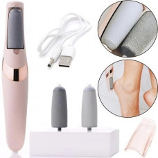Електрична пемза, терка для ніг та п'ят з акумулятором Flawless Pedi Electronic, 2 насадки (8433)