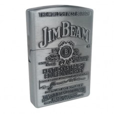 Зажигалка газовая. Серебристая. Jim Beam (306532)