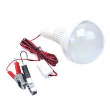 Лампа світлодіодна з патроном, вимикачем та крокодилами 12V 7W M-199 (318187)