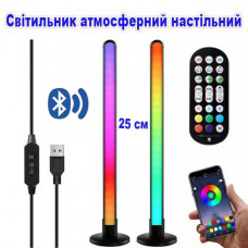 Світильник настільний атмосферний (2 панелі) з APP Smart та пультом 24 см LT-22 Чорний (8258)