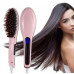 Електричний гребінець-випрямляч овальний Fast Hair Straightener HQT-906 27х7х4см Рожевий (85339)