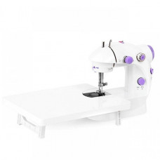 Міні швейна машинка 4 в 1 з педаллю та адаптером Mini Sewing Machine FHSM 202 Біла з дошкою
