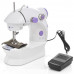 Міні швейна машинка 4 в 1 з педаллю та адаптером Mini Sewing Machine FHSM 202 Біла з дошкою