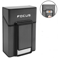 Портсигар на 20 сигарет "Під пачку" та USB запальничкою. Gray YH071 (799)