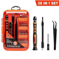 Набор прецизионных отверток Screwdriver set 28 в 1 С пинцетом и удлинителем. Для ноутбуков, телефонов (34839)
