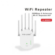 Усилитель WiFi сигнала PIX-LINK LV-WR60T 220V 300Mbps 2.4 GHz ретранслятор, репитер, точка доступа (34277))