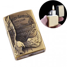 Запальничка газова. Harley-Davidson. Бронзова (4910)