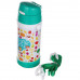 Дитячий вакуумний термос А-PLUS 320 мл з трубочкою і шнурком для носіння на шиї (1776) Зелений