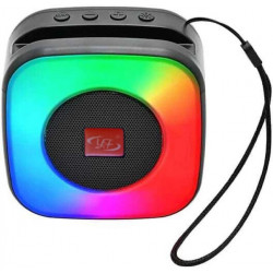 Портативна колонка SPS LX-01 c RGB підсвічуванням та підставкою для телефону чорний/синій (9524)