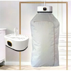 Вертикальна Портативна розумна підвісна електрична сушарка для одягу Нагрівач для сушіння одягу KLE-118 600Вт з пультом керування білий (4602)