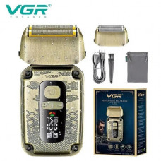 Акумуляторна сіткова електробритва з LED дисплеєм для ідеального гоління VGR V-337 (9569)