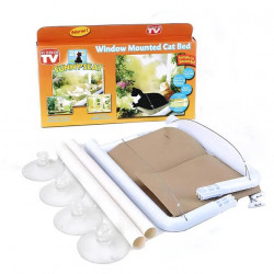 Подвесная Оконная Кровать для кота, лежанка для кошки, Sunny Window Seat Cat Bed (1285)