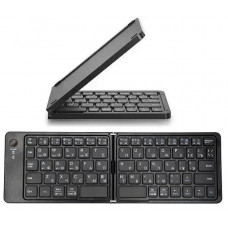 Портативна бездротова складна міні Bluetooth-клавіатура B028 для Android, IOS, Windows (eng/ru) Black (10480)