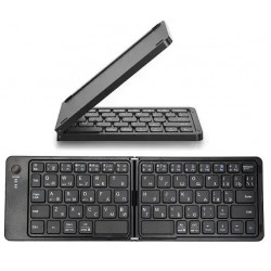 Портативна бездротова складна міні Bluetooth-клавіатура B028 для Android, IOS, Windows (eng/ru) Black (10480)