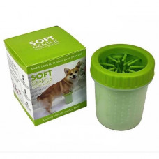 Стакан для миття лап Soft Gentle pet foot cleaner лапомойка Зелений (0490)