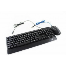 Клавіатура з підсвічуванням + мишка LED GAMING KEYBOARD+Mouse UKC M 710. чорний