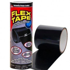 Водонепроникна ізоляційна надміцна скотч-стрічка Flex Tape 30х150см Чорний (5517-40)