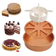 Багатофункціональна форма для випікання Copper Chef Perfect Cake Pan. Антипригарне покриття. Кругла