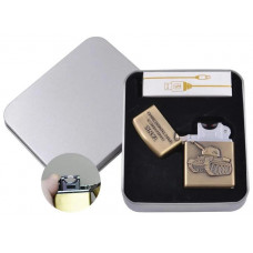 Запальничка USB дугова електроімпульсна в подарунковій упаковці Танк (USB) XT-4886-4